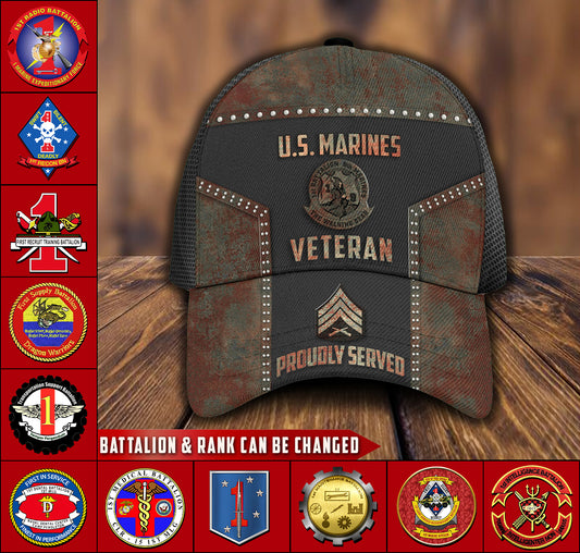 US Military – Marine Battalion All Over Print Cap