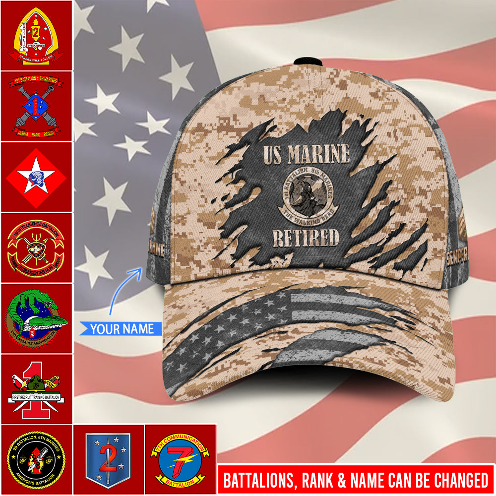 US Military – Marine Battalion All Over Print Cap