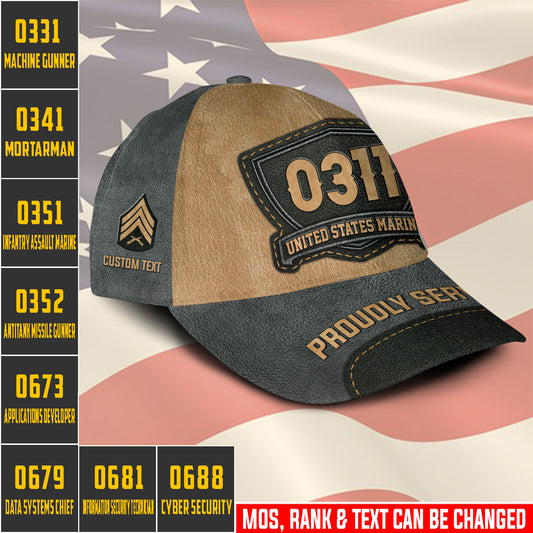 US Military – Marine MOS All Over Print Cap