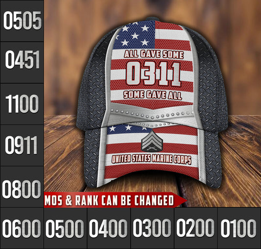 US Military – Marine MOS All Over Print Cap