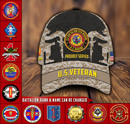 US Military – Marine Battalion All Over Print Cap