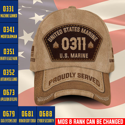 US Military – Marine MOS All Over Print Cap