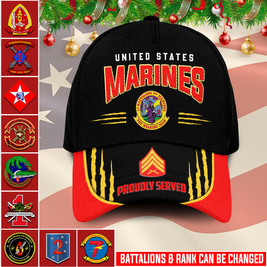 US Military – Marine Battalion All Over Print Cap