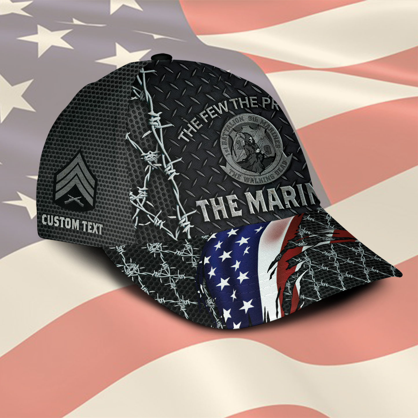 US Military – Marine Battalion All Over Print Cap