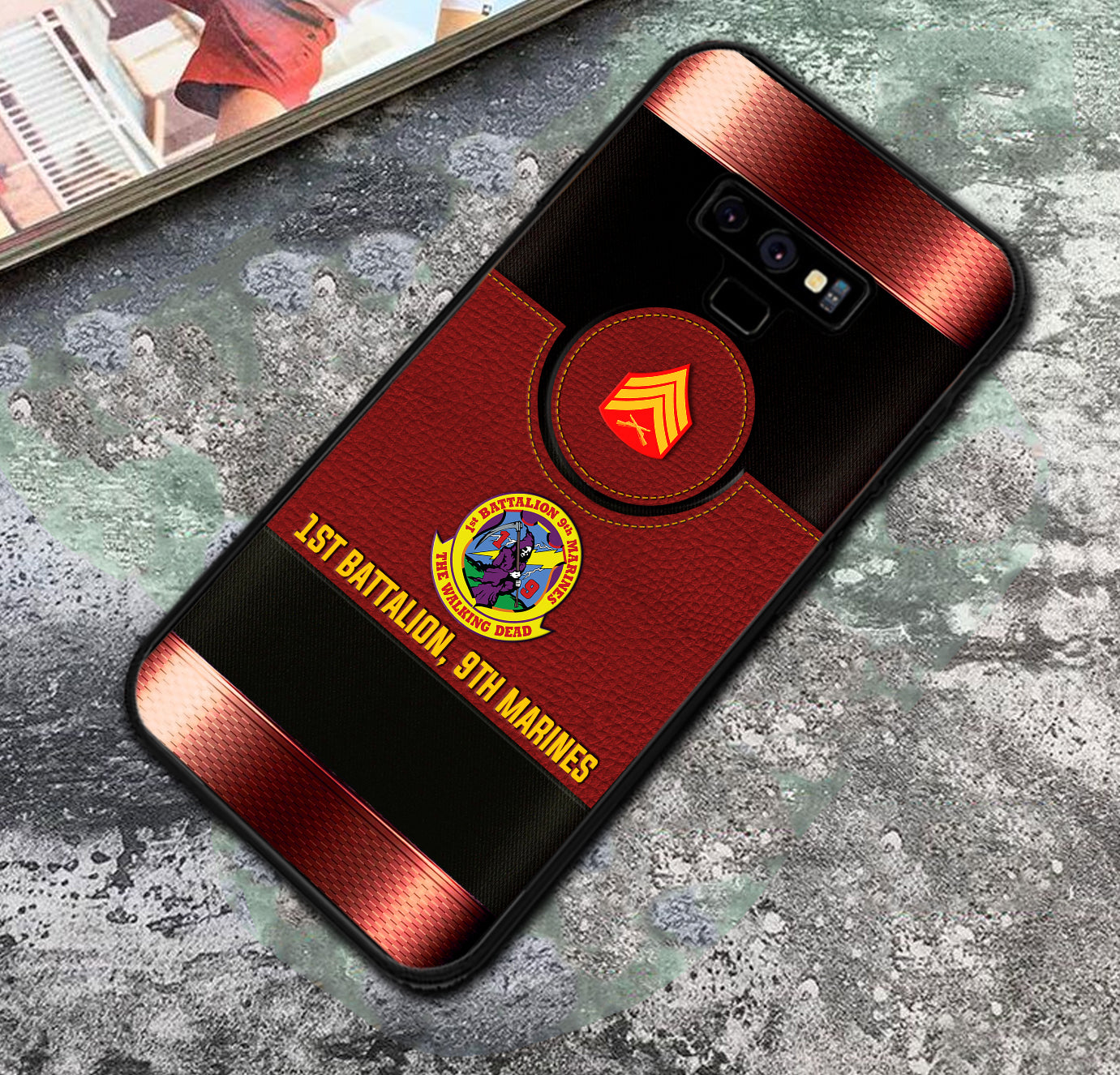 Personalized US Military - Marine Battalion Phone Case Printed