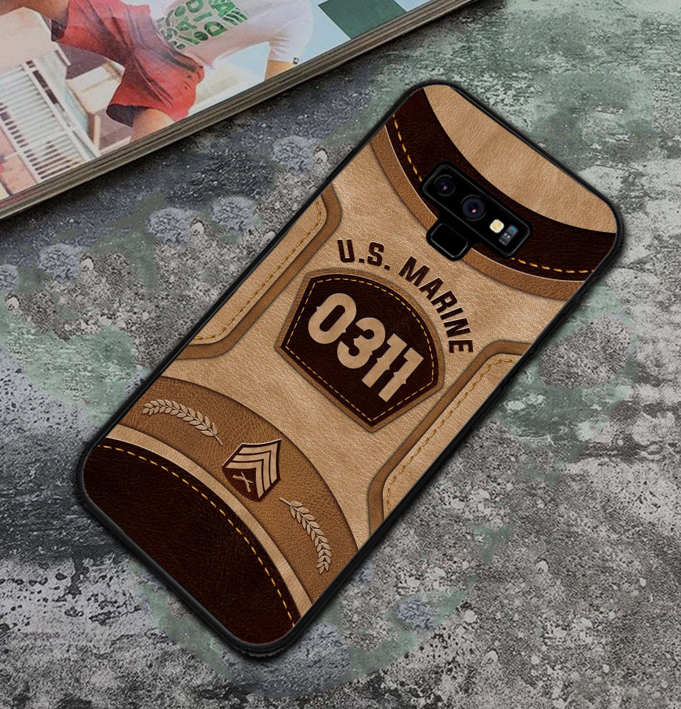 Personalized US Military - Marine MOS Phone Case Printed