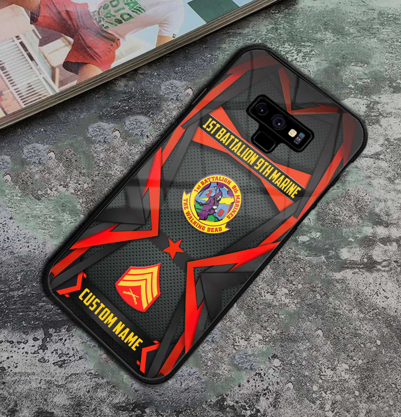 Personalized US Military - Marine Battalion Phone Case Printed