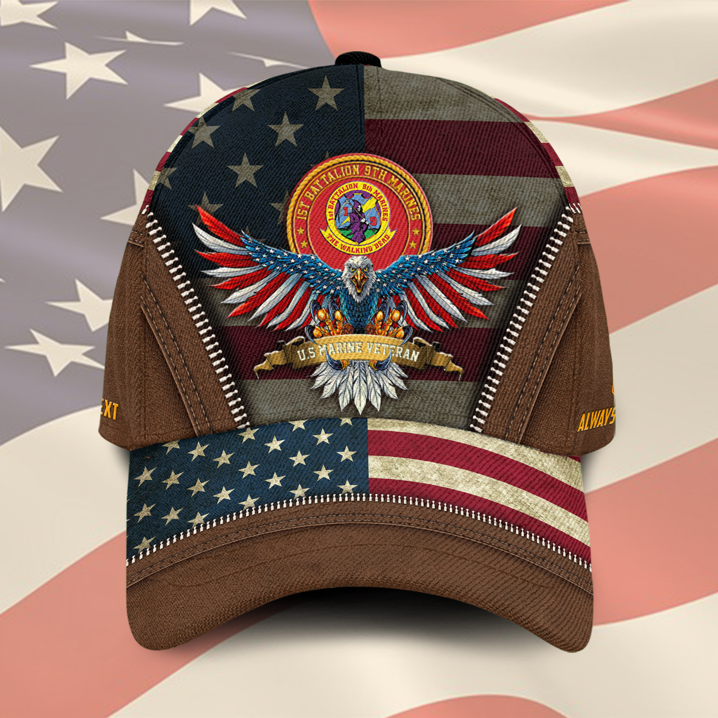 US Military – Marine Battalion All Over Print Cap