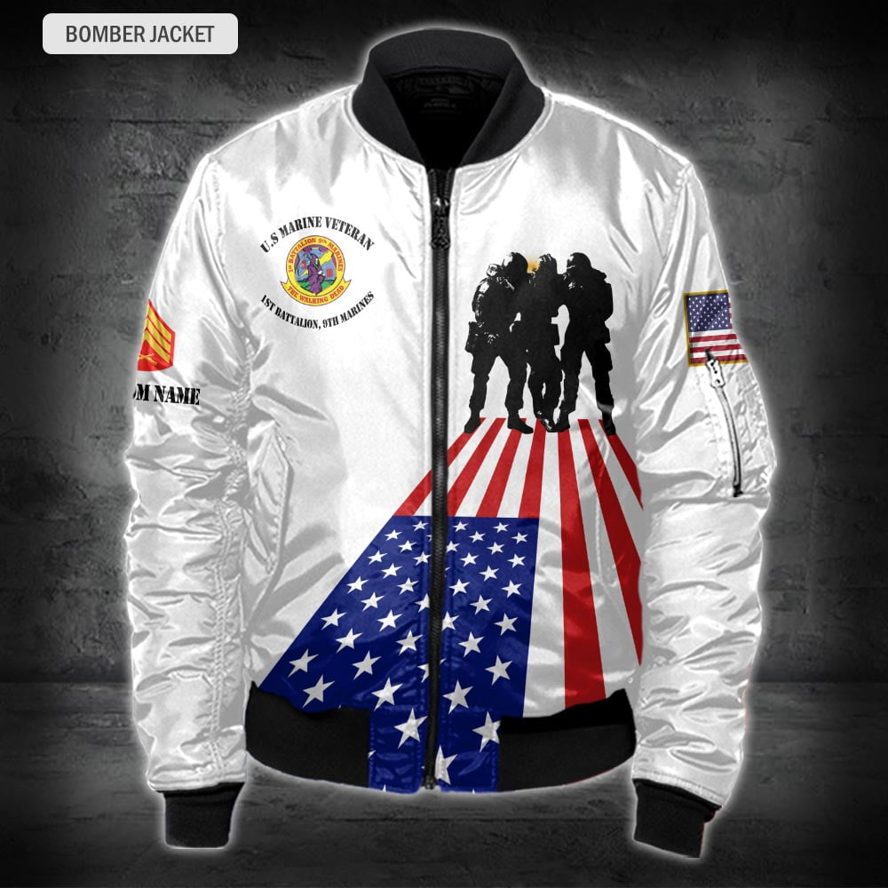 US Militär – Bomberjacke mit Allover-Print des Marinebataillons