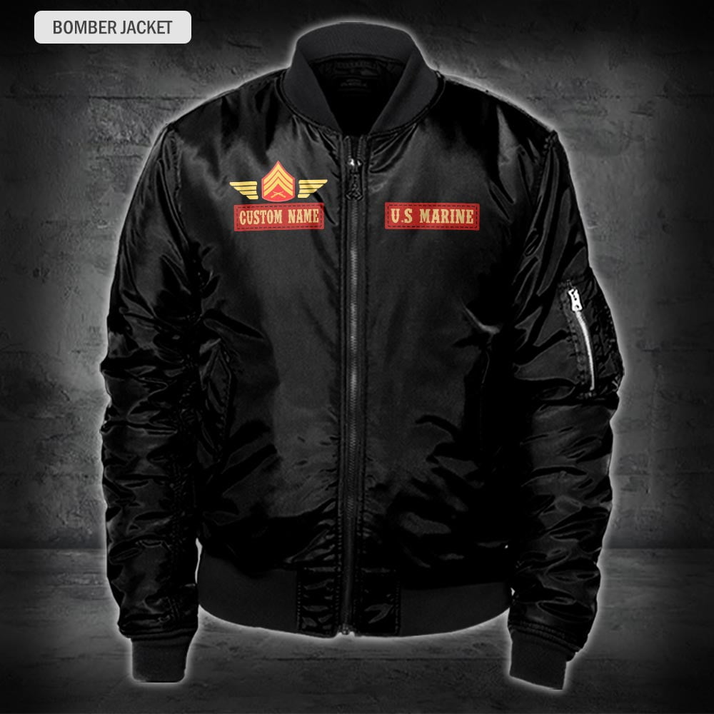 US Military – Marine MOS All Over Print Bomber Jacket