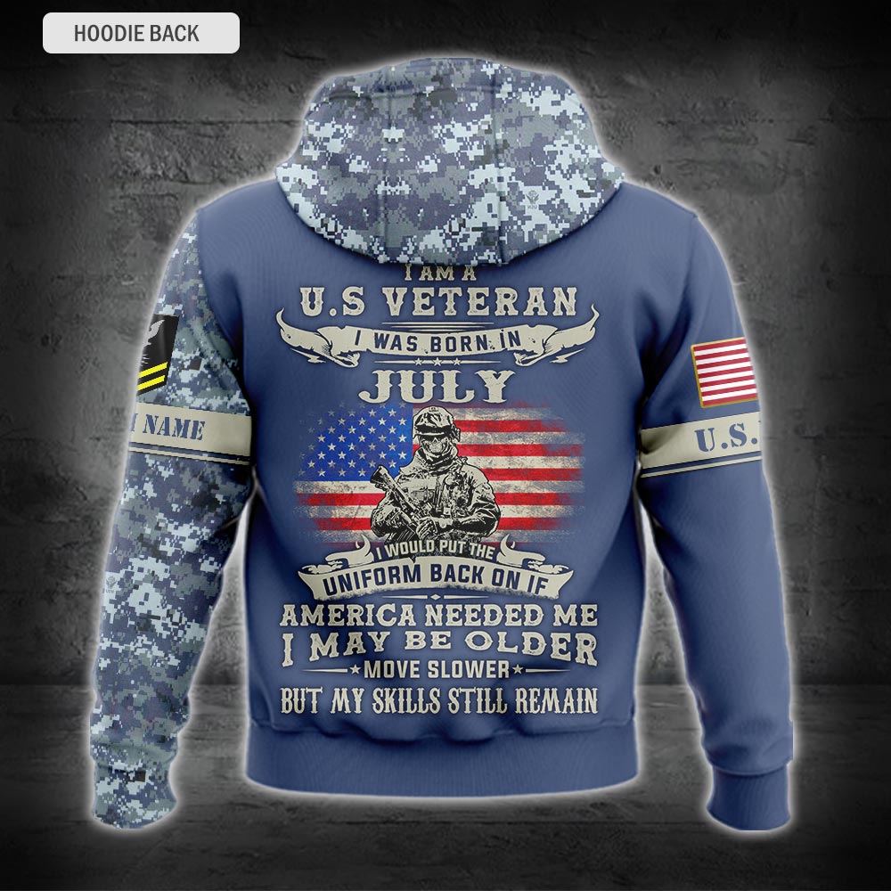 US Militär – Navy Rating Kapuzenpullover mit Allover-Print