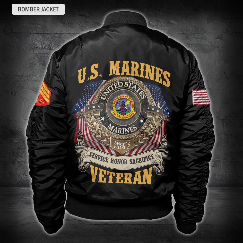 US Military – Marine Battalion All Over Print Hoodie