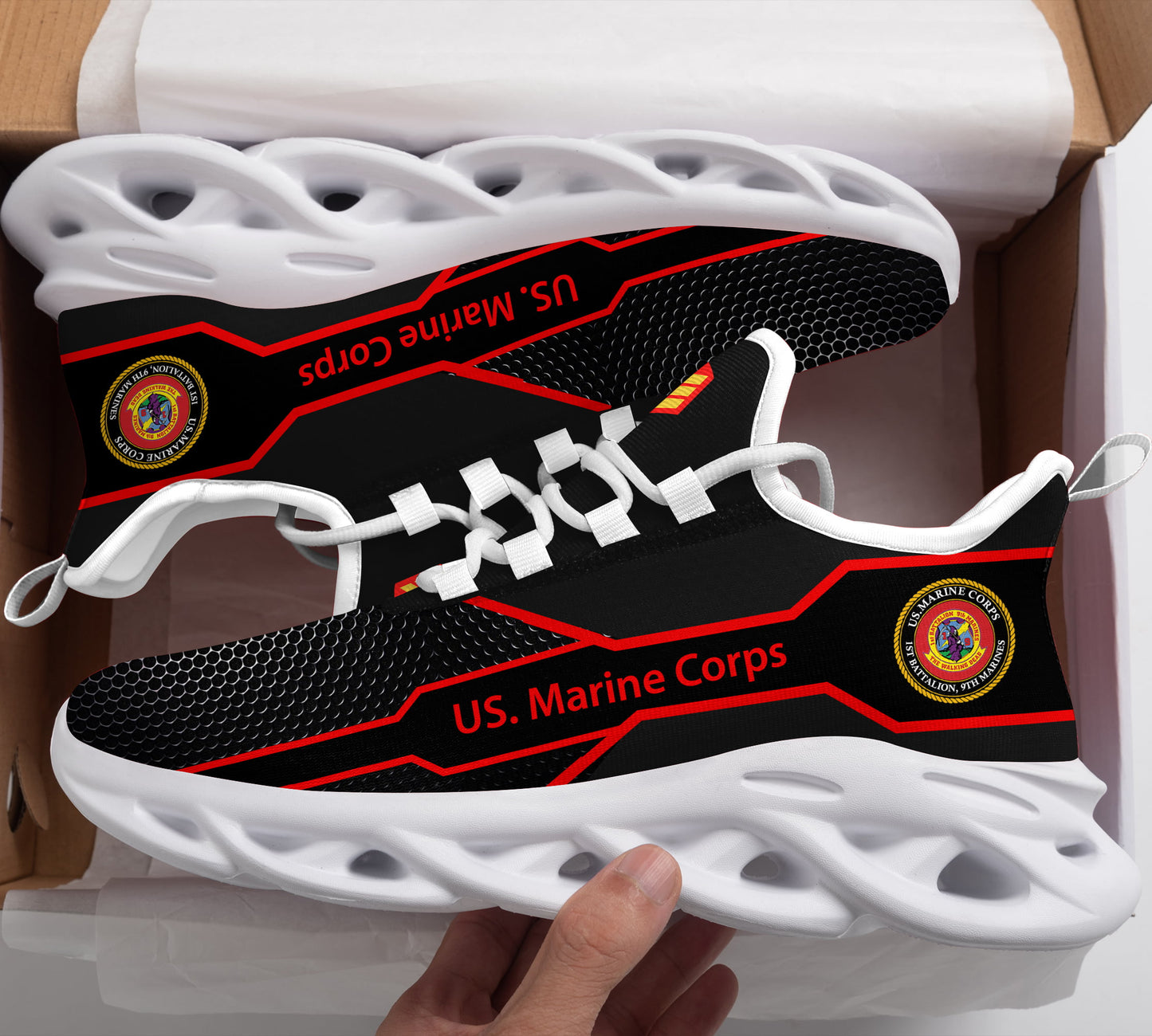 US Military – Marine Battalion All Over Print Sneakers