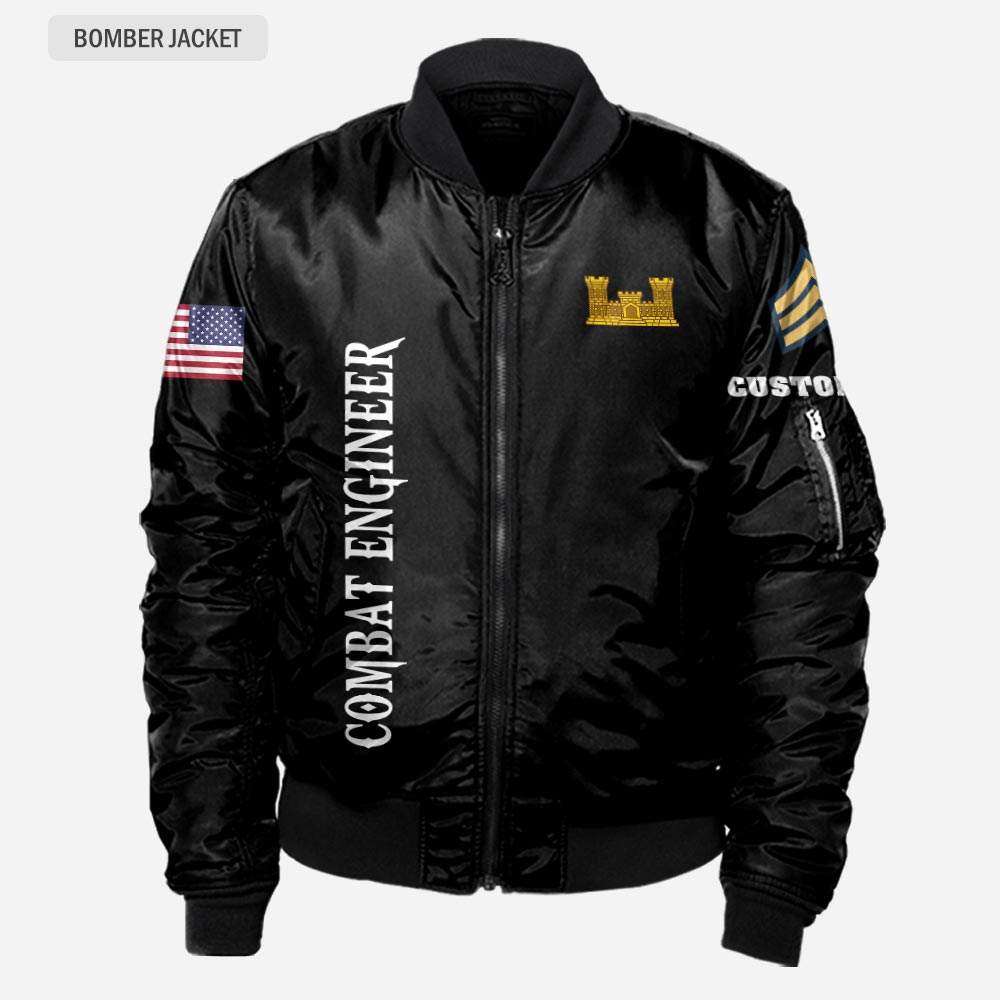 US Militär – Army Branch Bomberjacke mit Allover-Print