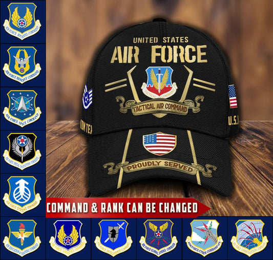 US Military – Air Force Command All Over Print Cap