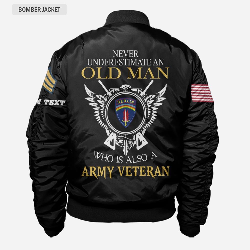 US Military – Army Division All Over Print Bomber Jacket