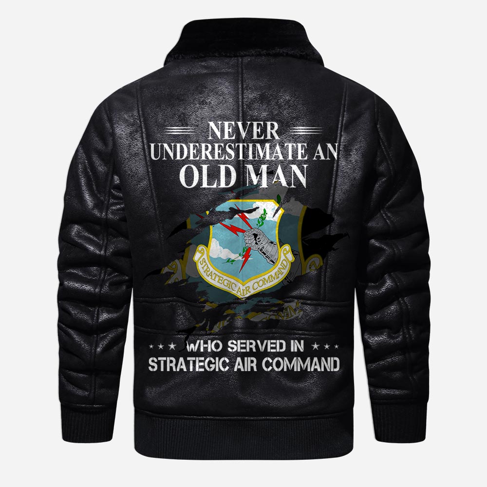 US Militär - Air Force Command - Lederjacke für Veteranen 