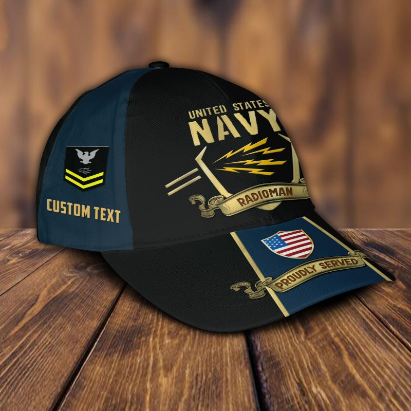 Casquette imprimée sur toute la surface avec le logo de la marine de l'armée américaine