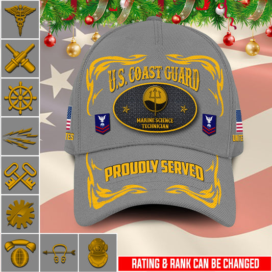 US Military – Coast Guard Rating All Over Print Cap