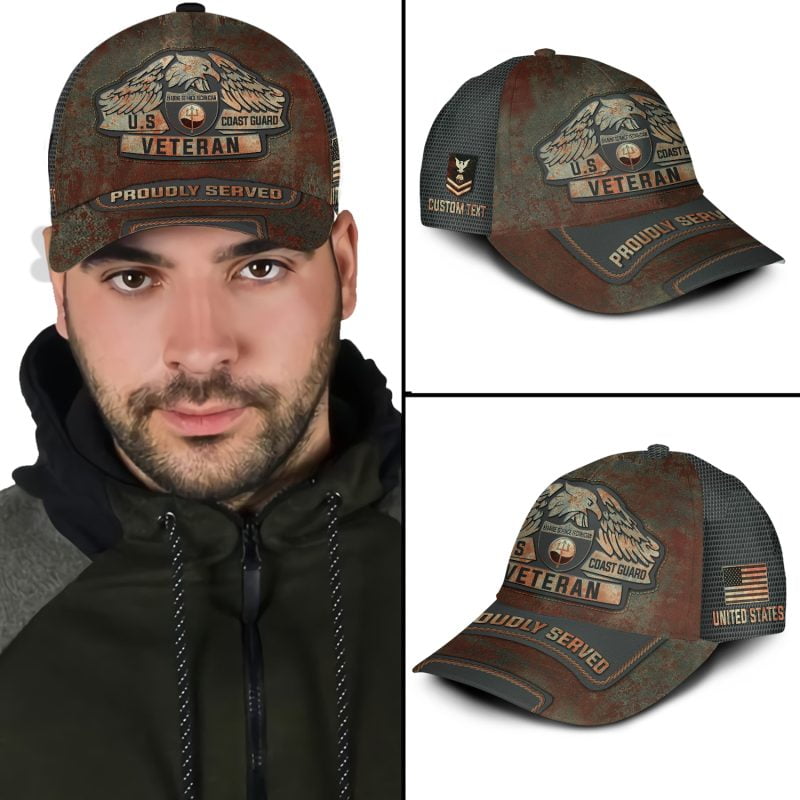 Casquette imprimée sur toute la surface de l'armée américaine - Garde côtière