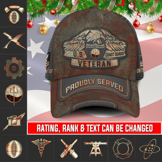 US Military – Coast Guard Rating All Over Print Cap