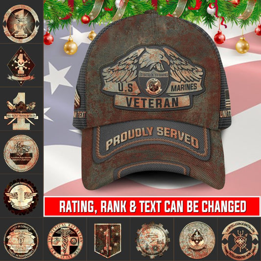 US Military – Marine Battalion All Over Print Cap