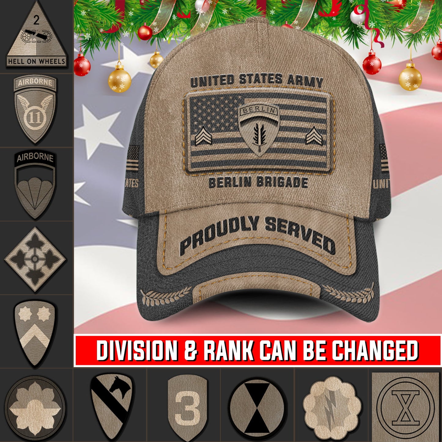 US Militär – Army Division All Over Print Cap