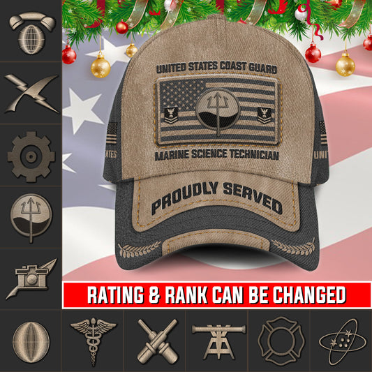 US Military – Coast Guard Rating All Over Print Cap