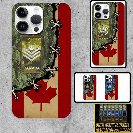 Personalized Canadian Soldier/Veterans Phone Case Printed - 22002230001
