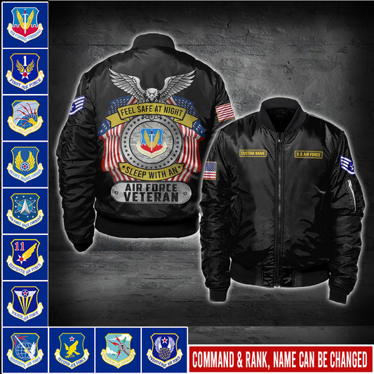 US Military – Air Force Command All Over Print Bomber Jacket